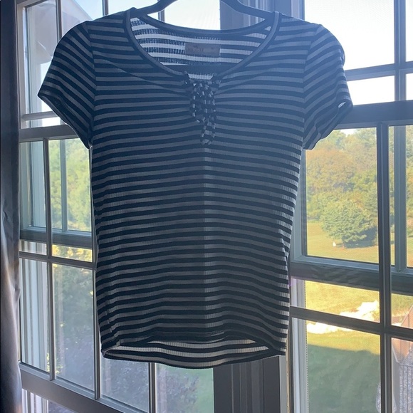 Hollister Tops - Hollister striped T-shirt Hollister Tops - Hollister striped T-shirt